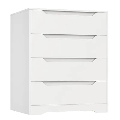 4-Drawer Dresser, White