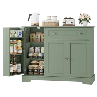 41″ Sideboard with Coffee Bar, Green