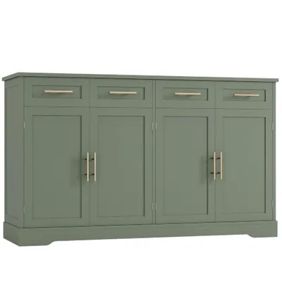 60″ Sideboard Buffet Cabinet, Green